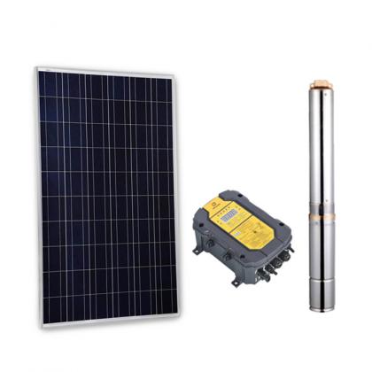 Kit Bomba Sumergible Solar con Motor DC + Inverter + Paneles